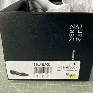Naturalizer, Beau Flats, Black, 7M